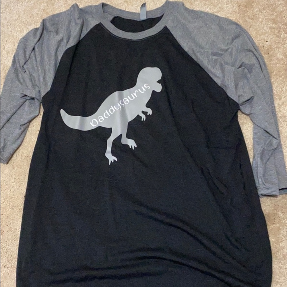 Daddysaurus Rex Raglan Tee
